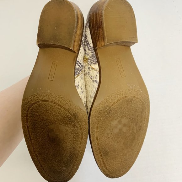 Vince Camuto Suede Snakeskin Booties Size 7 - Picture 8 of 9